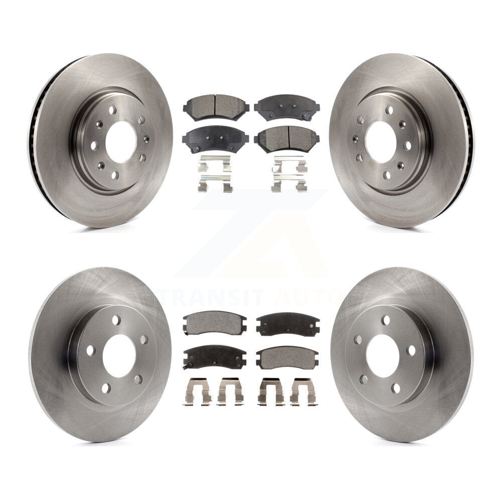 Kit de rotors de frein à disque avant et arrière et plaquettes semi-métalliques pour Cadillac Séville