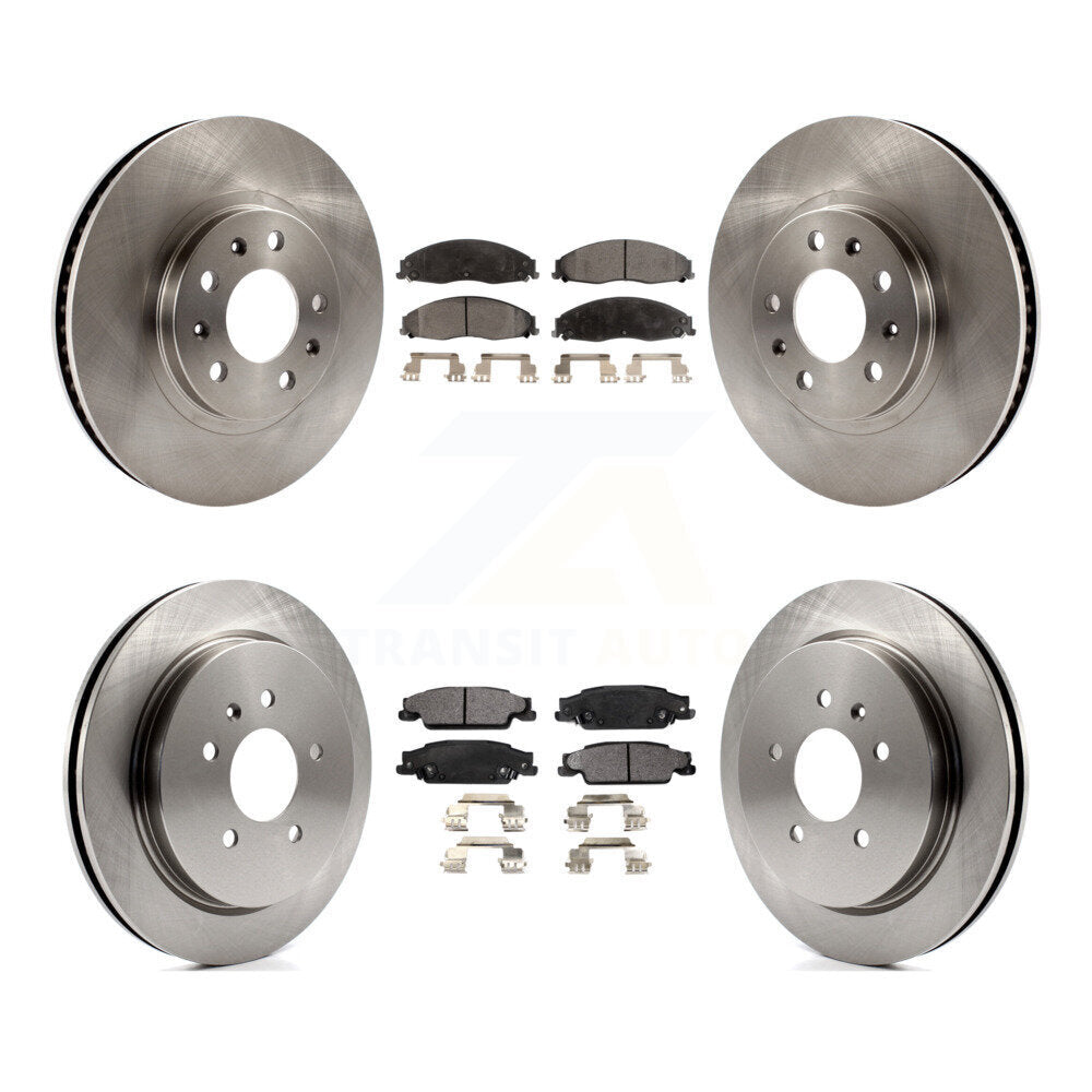 Kit de disques de frein à disque avant et arrière et plaquettes semi-métalliques pour Cadillac CTS