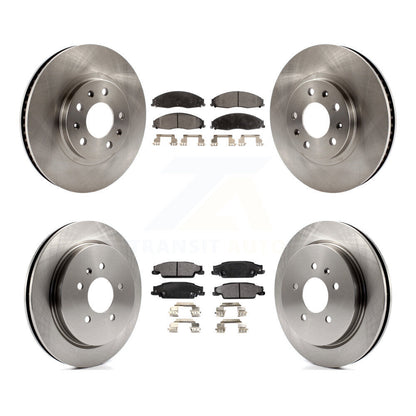 Kit de disques de frein à disque avant et arrière et plaquettes semi-métalliques pour Cadillac CTS