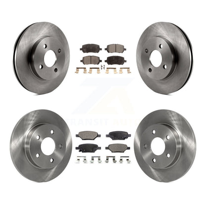 Kit de rotors de frein à disque avant et arrière et plaquettes semi-métalliques pour Pontiac G5 Pursuit