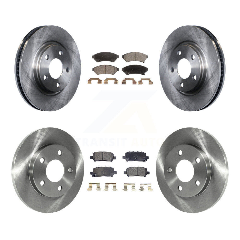 Rotors de frein avant arrière et Kit de plaquettes semi-métalliques pour Buick LaCrosse Pontiac Gran