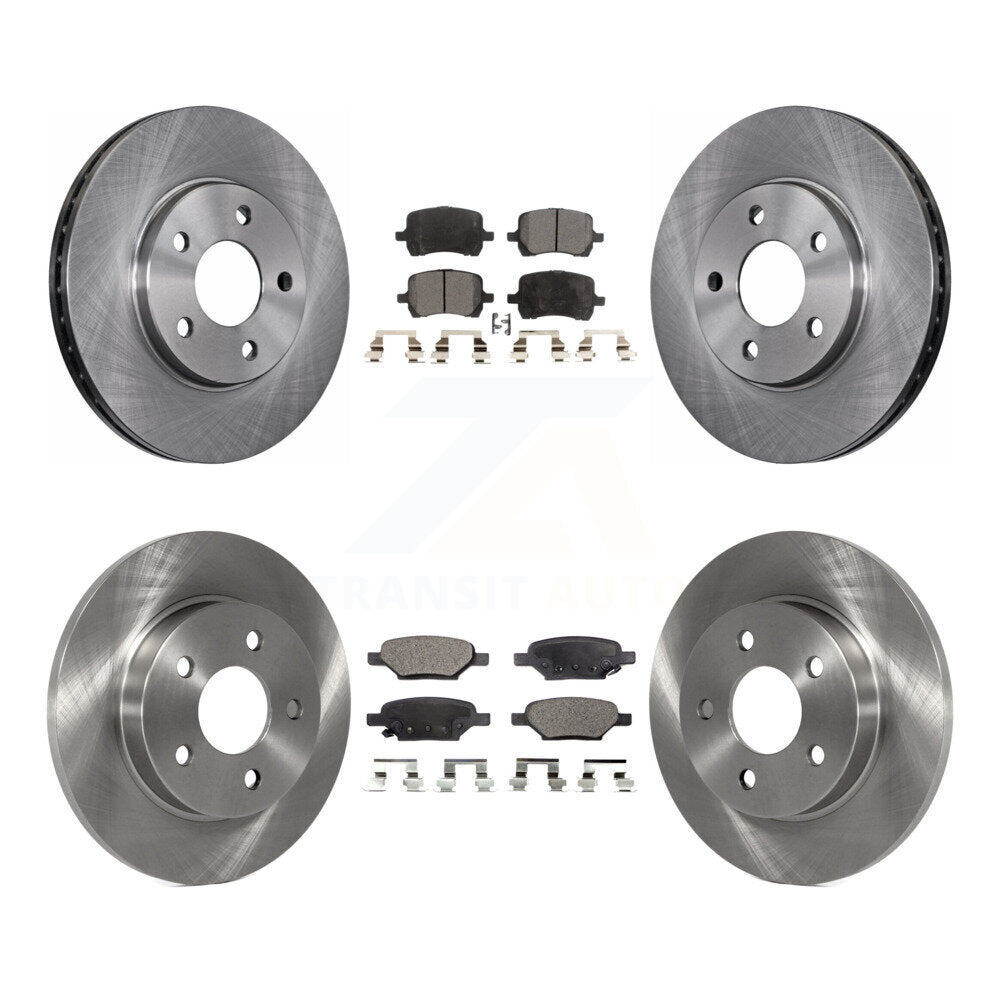 Kit de rotor de frein avant et arrière et plaquettes semi-métalliques pour Chevrolet Malibu Pontiac G