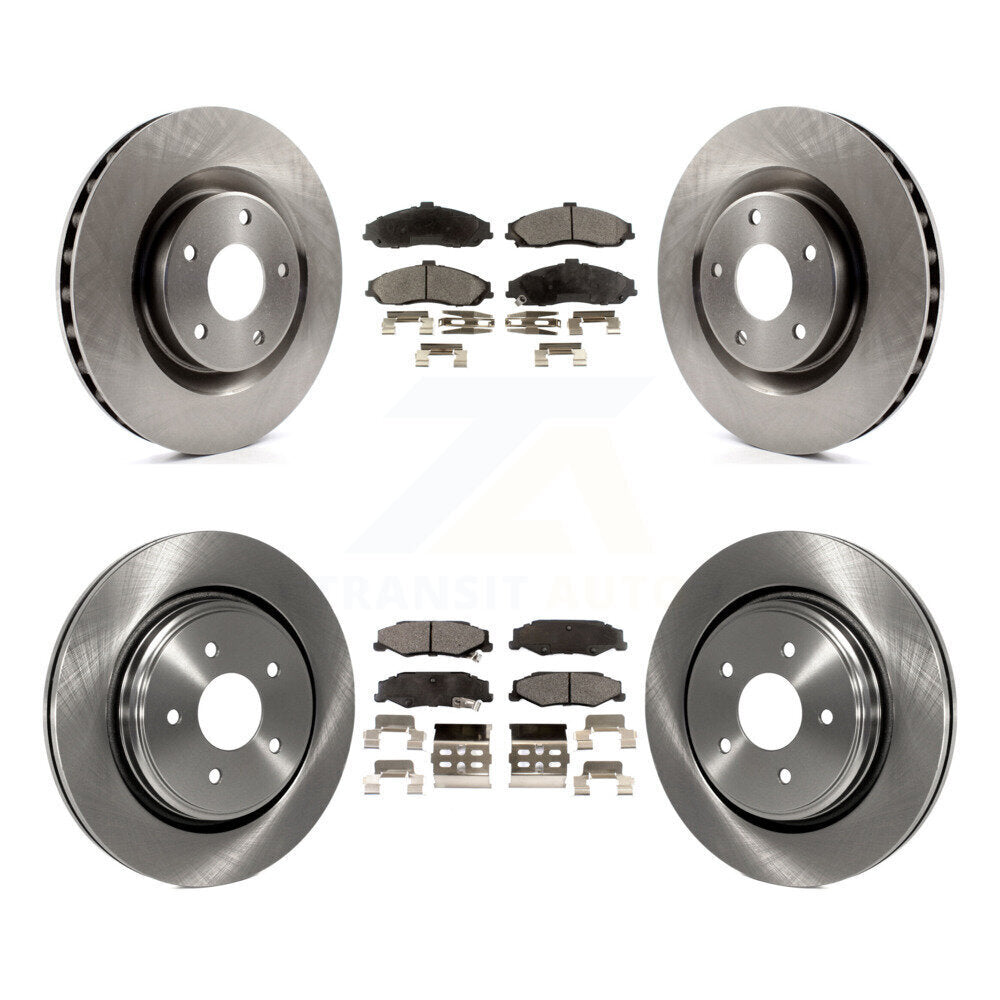 Kit de rotors de frein à disque avant et arrière et plaquettes semi-métalliques pour Cadillac XLR