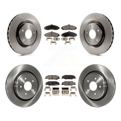 Kit de rotors de frein à disque avant et arrière et plaquettes semi-métalliques pour Cadillac XLR