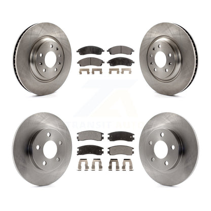 Kit de rotor de frein avant et arrière et plaquettes semi-métalliques pour Pontiac Bonneville GX 2004