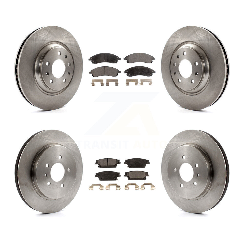 Kit de rotor de frein avant et arrière et plaquettes semi-métalliques pour Cadillac CTS Bas 2006 – 2007
