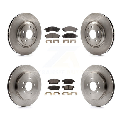 Kit de rotor de frein avant et arrière et plaquettes semi-métalliques pour Cadillac CTS Bas 2006 – 2007