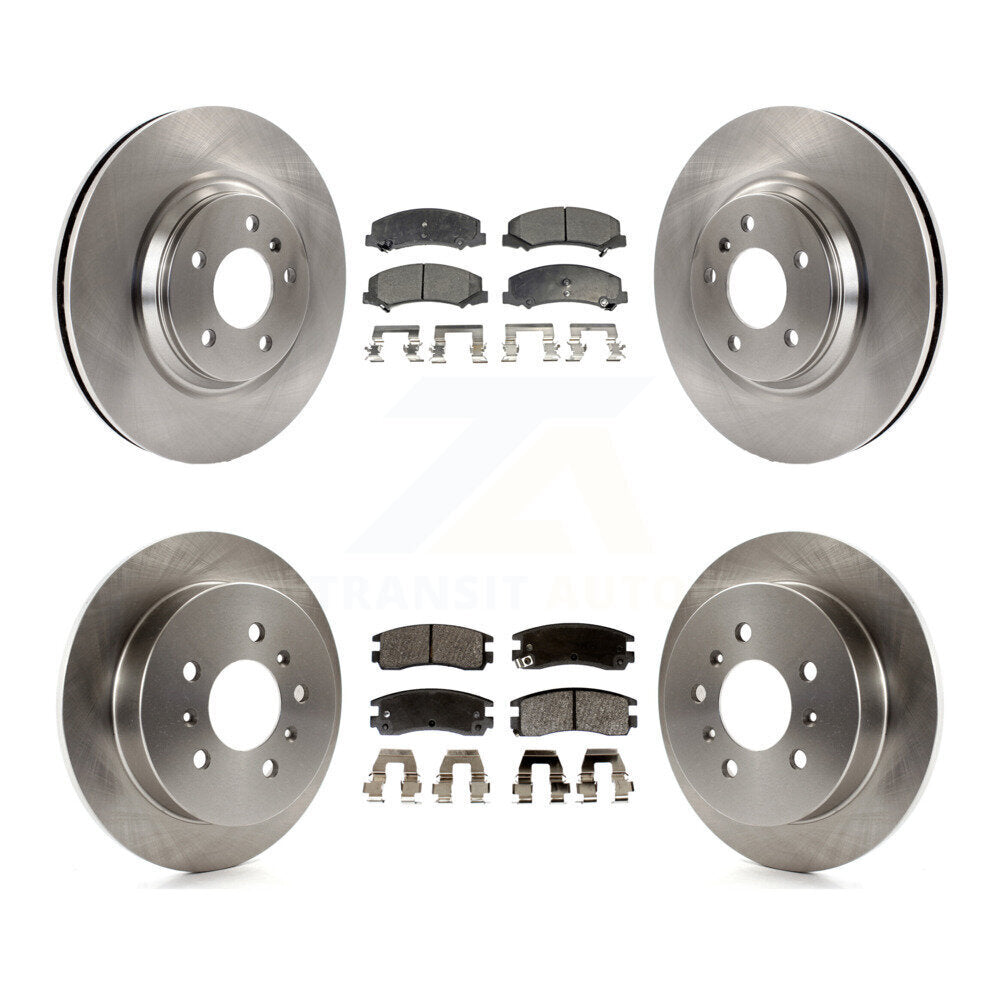Kit de rotors de frein à disque avant et arrière et plaquettes semi-métalliques pour Buick LaCrosse Allur