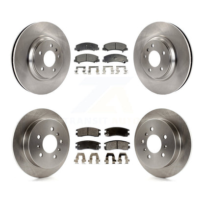 Kit de rotors de frein à disque avant et arrière et plaquettes semi-métalliques pour Buick LaCrosse Allur
