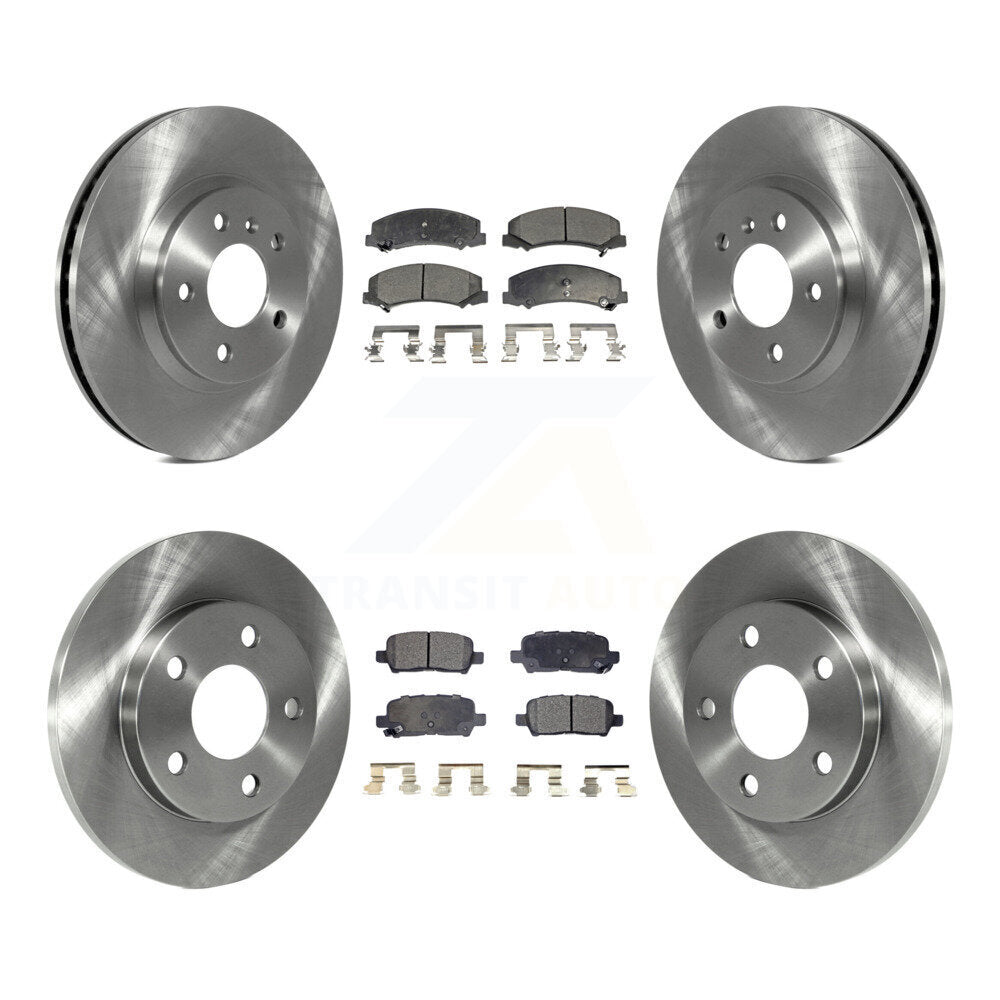 Rotor de frein à disque avant et arrière et Kit de plaquettes semi-métalliques pour Chevrolet Impala Limite