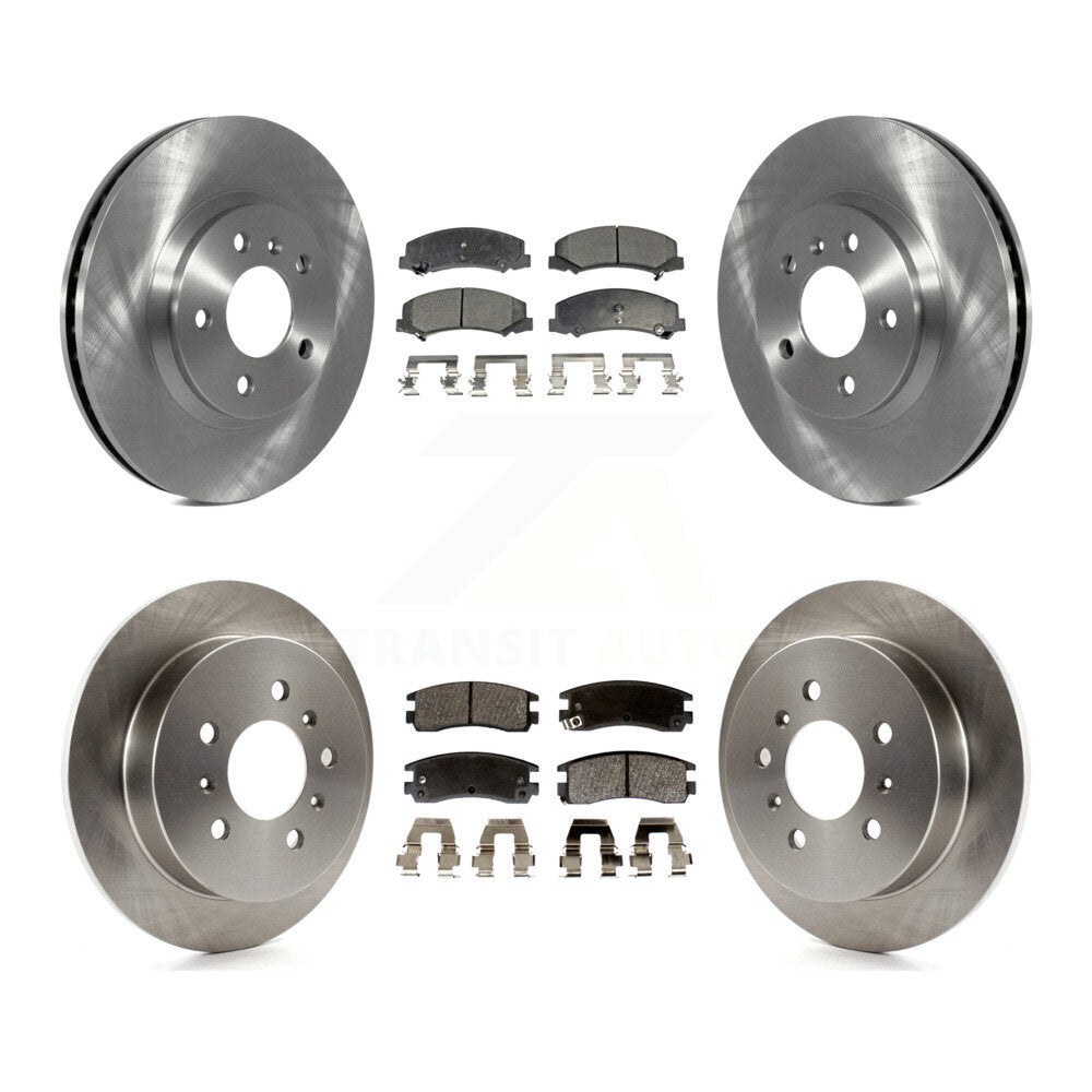 Rotors de frein avant arrière et Kit de plaquettes semi-métalliques pour Chevrolet Impala Monte Carl