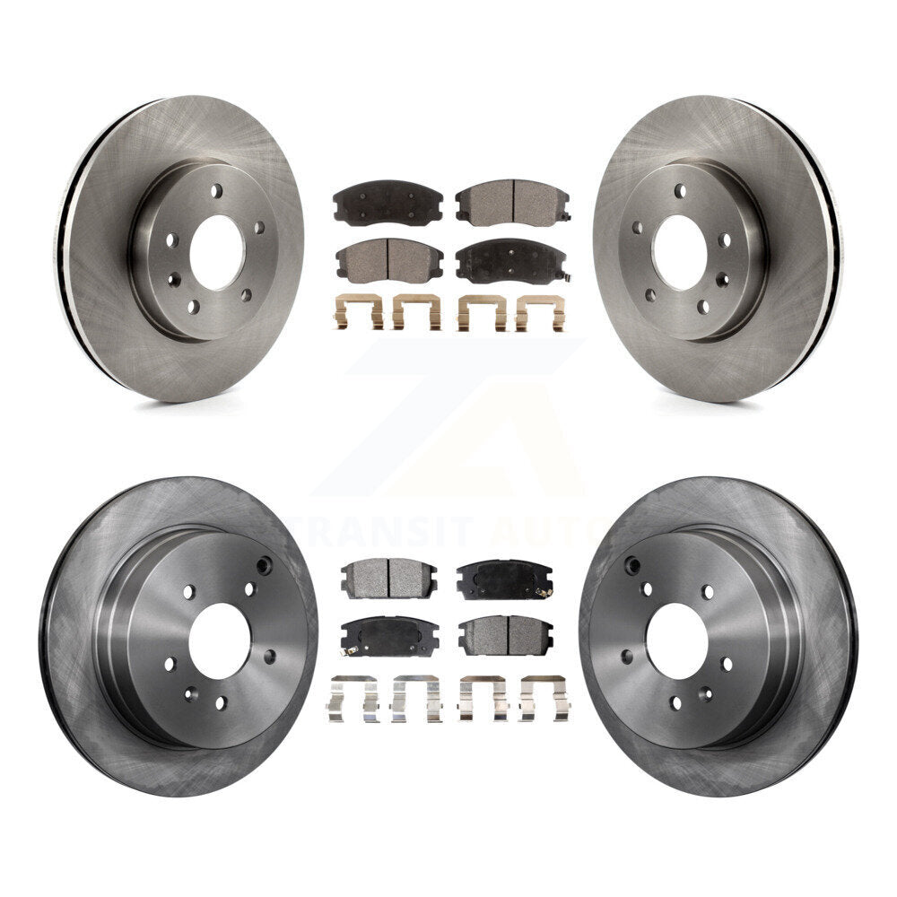 Kit de rotor de frein avant et arrière et plaquettes semi-métalliques pour Chevrolet Equinox Pontiac Vu
