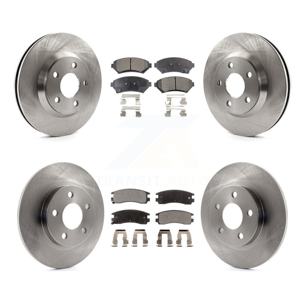 Kit de rotor de frein avant et arrière et plaquettes semi-métalliques pour Cadillac DeVille Buick Par