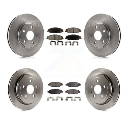 Kit de disques de frein à disque avant et arrière et plaquettes semi-métalliques pour Cadillac CTS