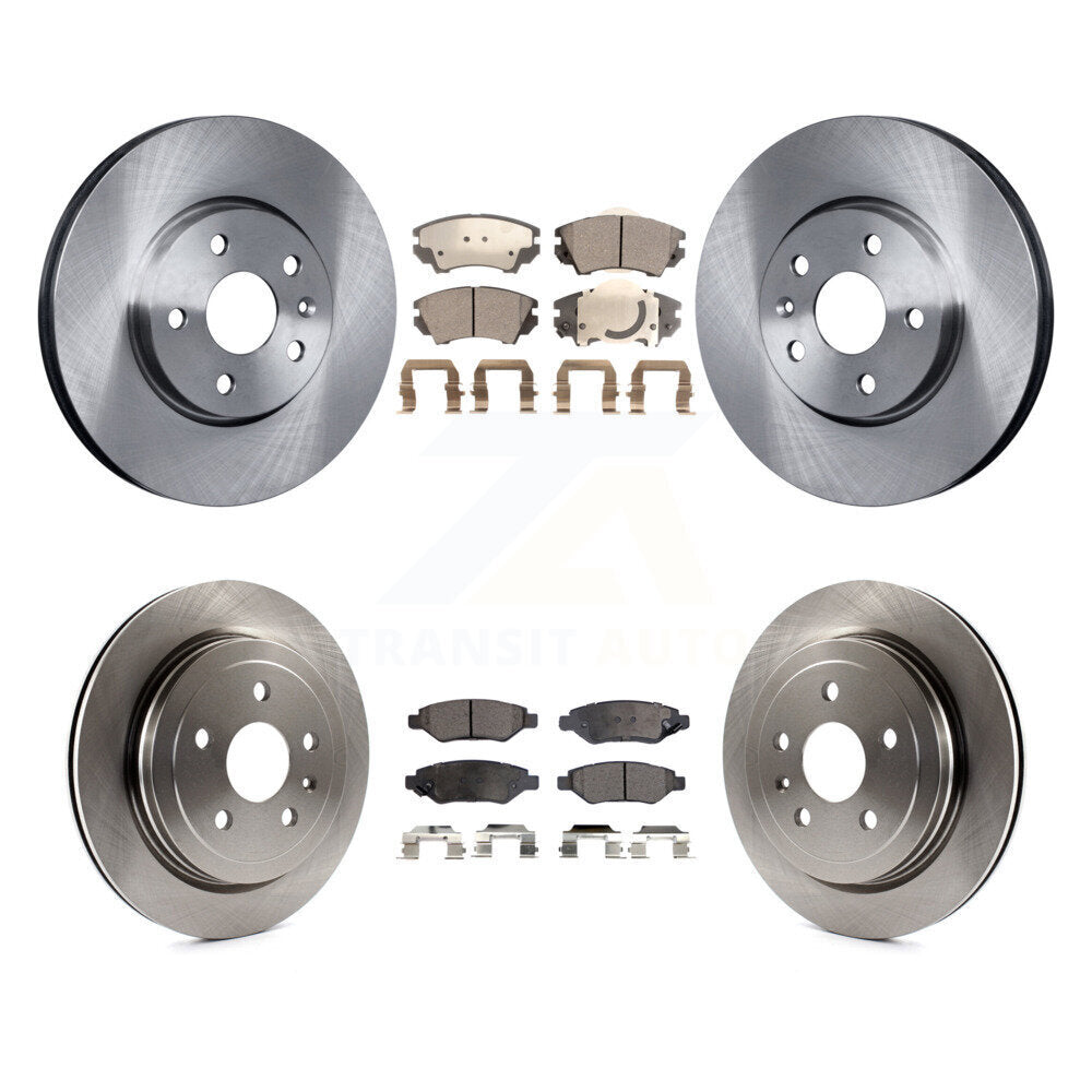 Kit de rotors de frein avant et arrière et plaquettes semi-métalliques pour Chevrolet Camaro LT L 10-15