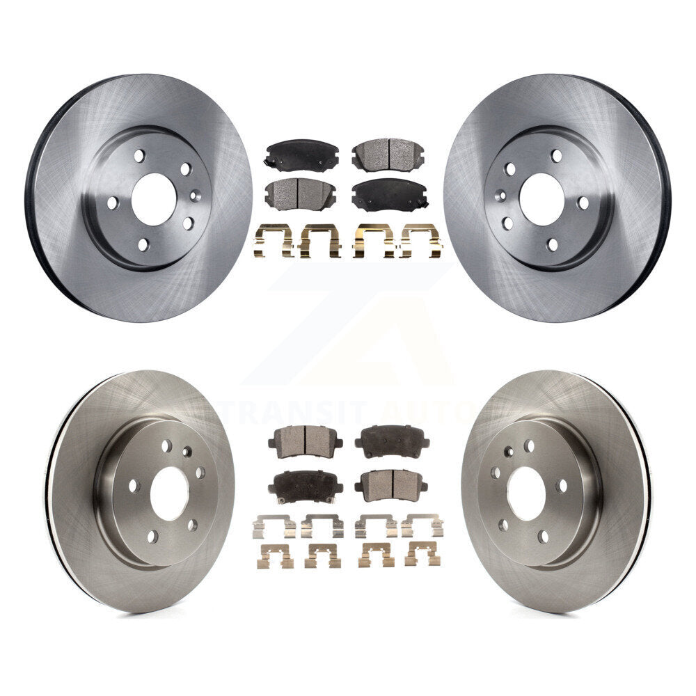 Kit de rotor de frein avant et arrière et plaquettes semi-métalliques pour Chevrolet Malibu Impala Buic