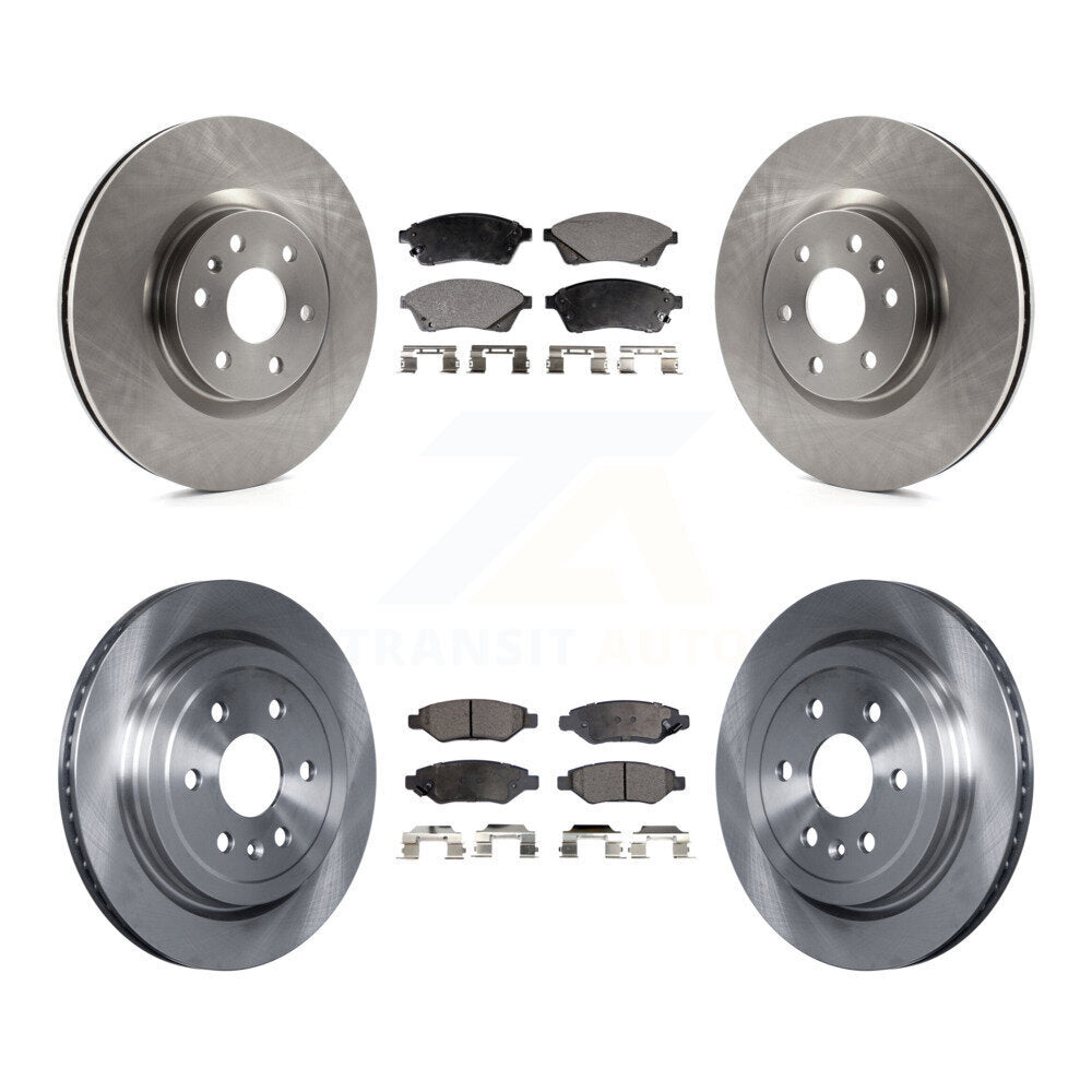 Kit de rotor de frein à disque avant et arrière et plaquettes semi-métalliques pour Cadillac SRX Saab 9-4