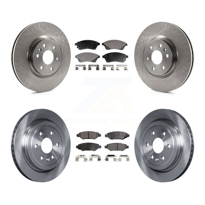 Kit de rotor de frein à disque avant et arrière et plaquettes semi-métalliques pour Cadillac SRX Saab 9-4