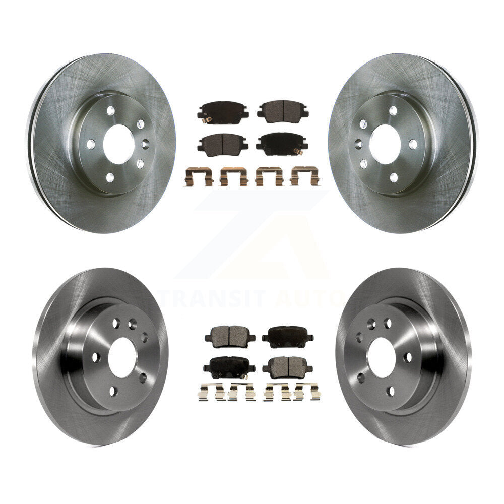 Kit de rotors de frein à disque avant et arrière et plaquettes semi-métalliques pour Chevrolet Cruze