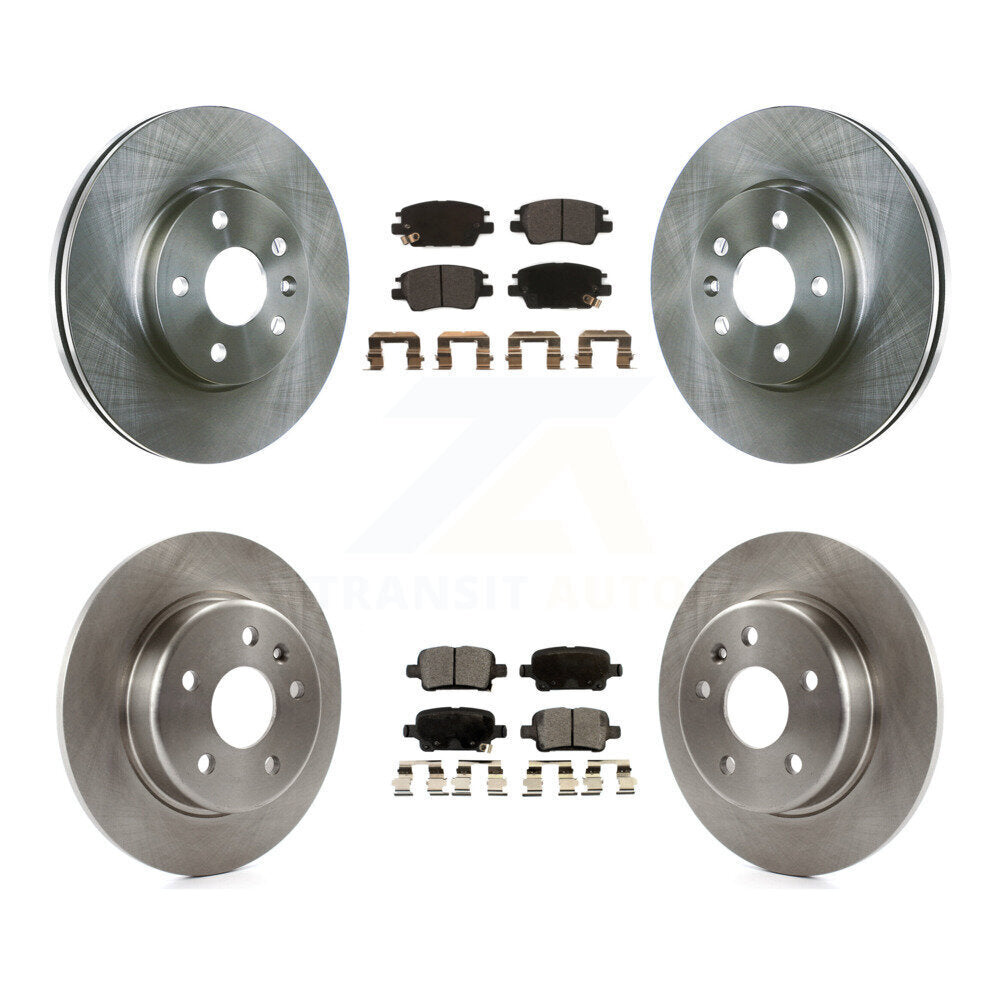 Rotors de frein avant arrière et Kit de plaquettes semi-métalliques pour Chevrolet Cruze Bolt EV Vol