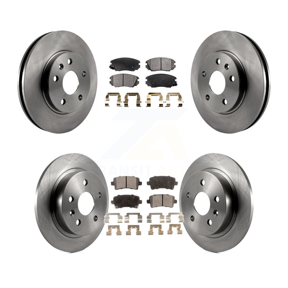 Kit de rotor de frein à disque avant et arrière et plaquettes semi-métalliques pour Chevrolet Malibu Limite