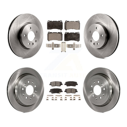 Kit de rotors de frein à disque avant et arrière et plaquettes semi-métalliques pour Cadillac ATS