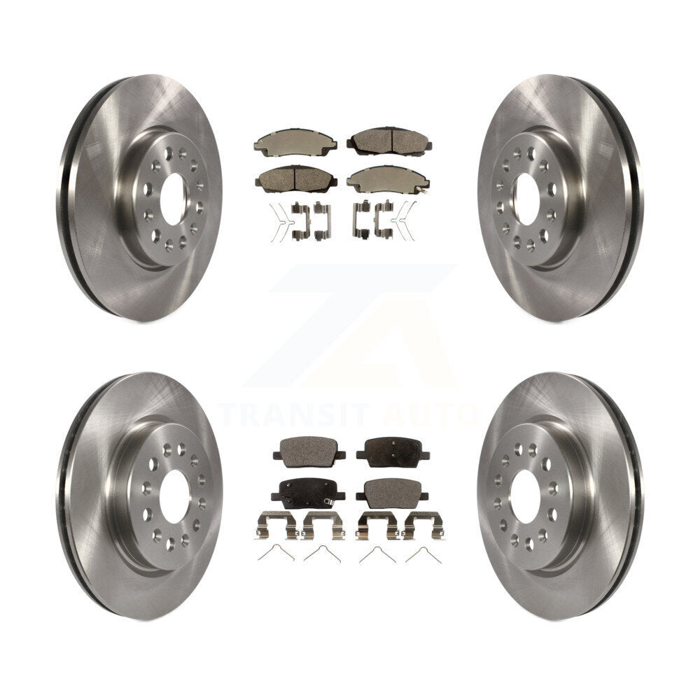 Kit de rotor de frein avant et arrière et plaquettes semi-métalliques pour Chevrolet Traverse GMC Acadi