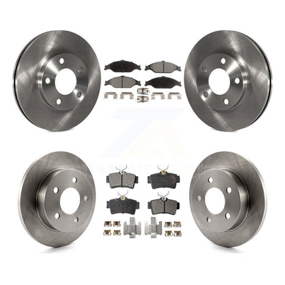 Kit de rotors de frein à disque avant et arrière et plaquettes semi-métalliques pour Ford Mustang