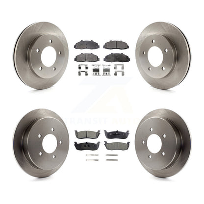 Kit de disques de frein à disque avant et arrière et plaquettes semi-métalliques pour Ford F-150 4WD