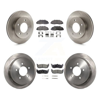 Rotors de frein à disque avant et arrière et Kit de plaquettes semi-métalliques pour Ford F-150 Heritage 4W