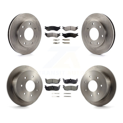 Rotors de frein à disque avant et arrière et Kit de plaquettes semi-métalliques pour Ford F-150 F-250 HD 4W
