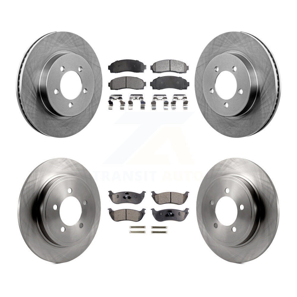 Kit de rotors de frein à disque avant et arrière et plaquettes semi-métalliques pour Ford Explorer Mercur