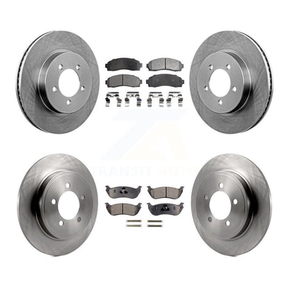 Kit de rotors de frein à disque avant et arrière et plaquettes semi-métalliques pour Ford Explorer Mercur