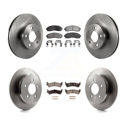 Kit de disques de frein avant et arrière et plaquettes semi-métalliques pour Ford Explorer Sport 4W 2001