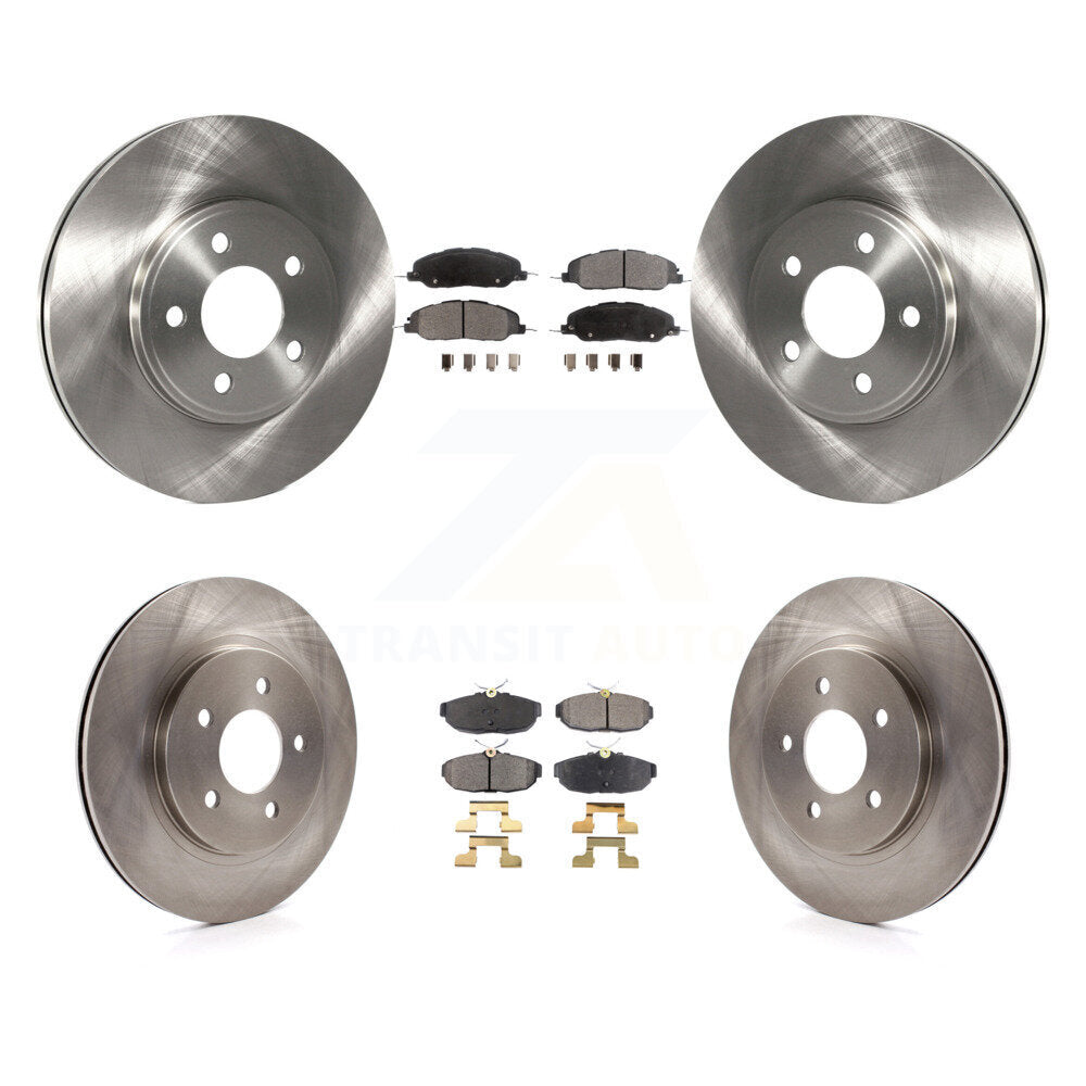Rotors de frein à disque avant et arrière, Kit de plaquettes semi-métalliques pour Ford Mustang Bullit 2009