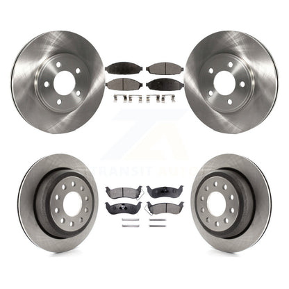 Rotors de frein avant et arrière et kit de plaquettes semi-métalliques pour Lincoln Town Car Seda 03-11