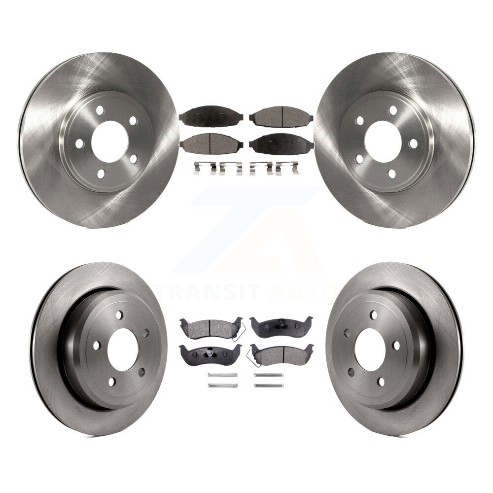 Kit de rotor de frein avant et arrière et plaquettes semi-métalliques pour Ford Crown Victoria Mercur
