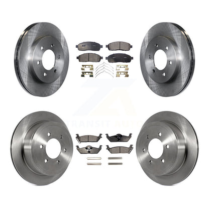 Kit de plaquettes de frein semi-métalliques pour disques de frein avant et arrière, pour Ford F-150 Lincoln Mark LT 4W