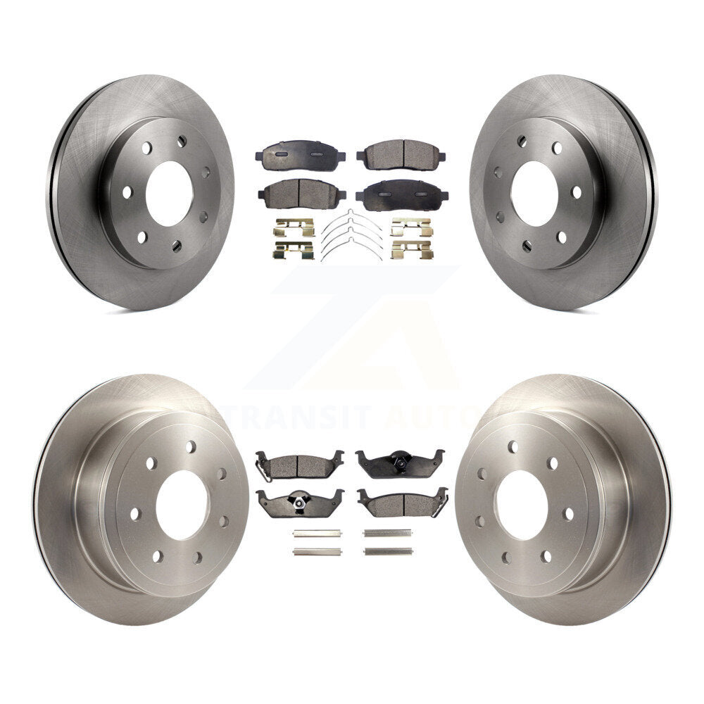 Kit de plaquettes de frein semi-métalliques pour disques de frein avant et arrière, pour Ford F-150 Lincoln Mark LT 4W