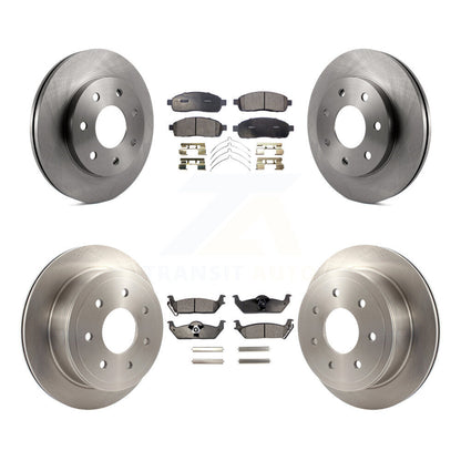 Kit de plaquettes de frein semi-métalliques pour disques de frein avant et arrière, pour Ford F-150 Lincoln Mark LT 4W