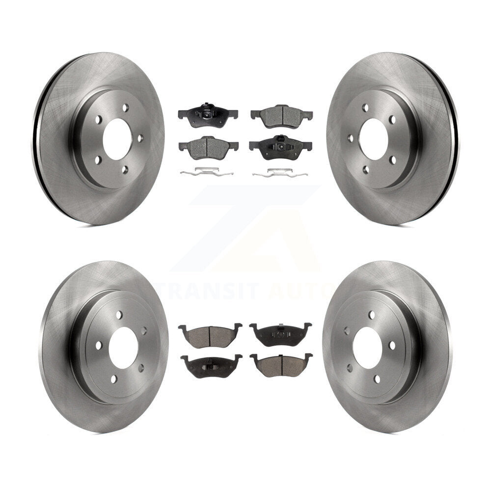 Rotors de frein à disque avant et arrière, Kit de plaquettes semi-métalliques pour Ford Escape Mazda Tribut