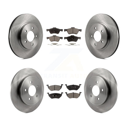 Kit de rotor de frein avant et arrière et plaquettes semi-métalliques pour Ford Escape Mercury Marine