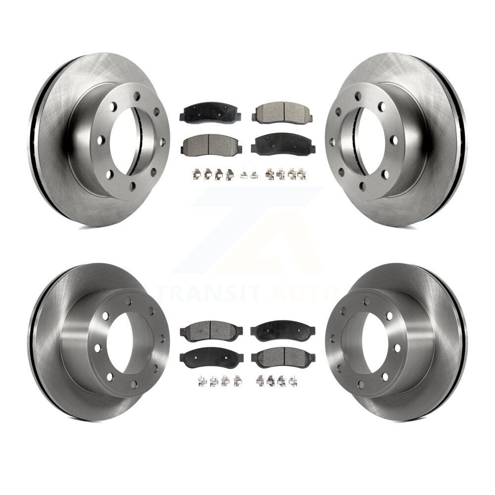 Kit de plaquettes semi-métalliques de Rotor de frein avant et arrière, pour Ford F-250 Super Duty 4W 08-09