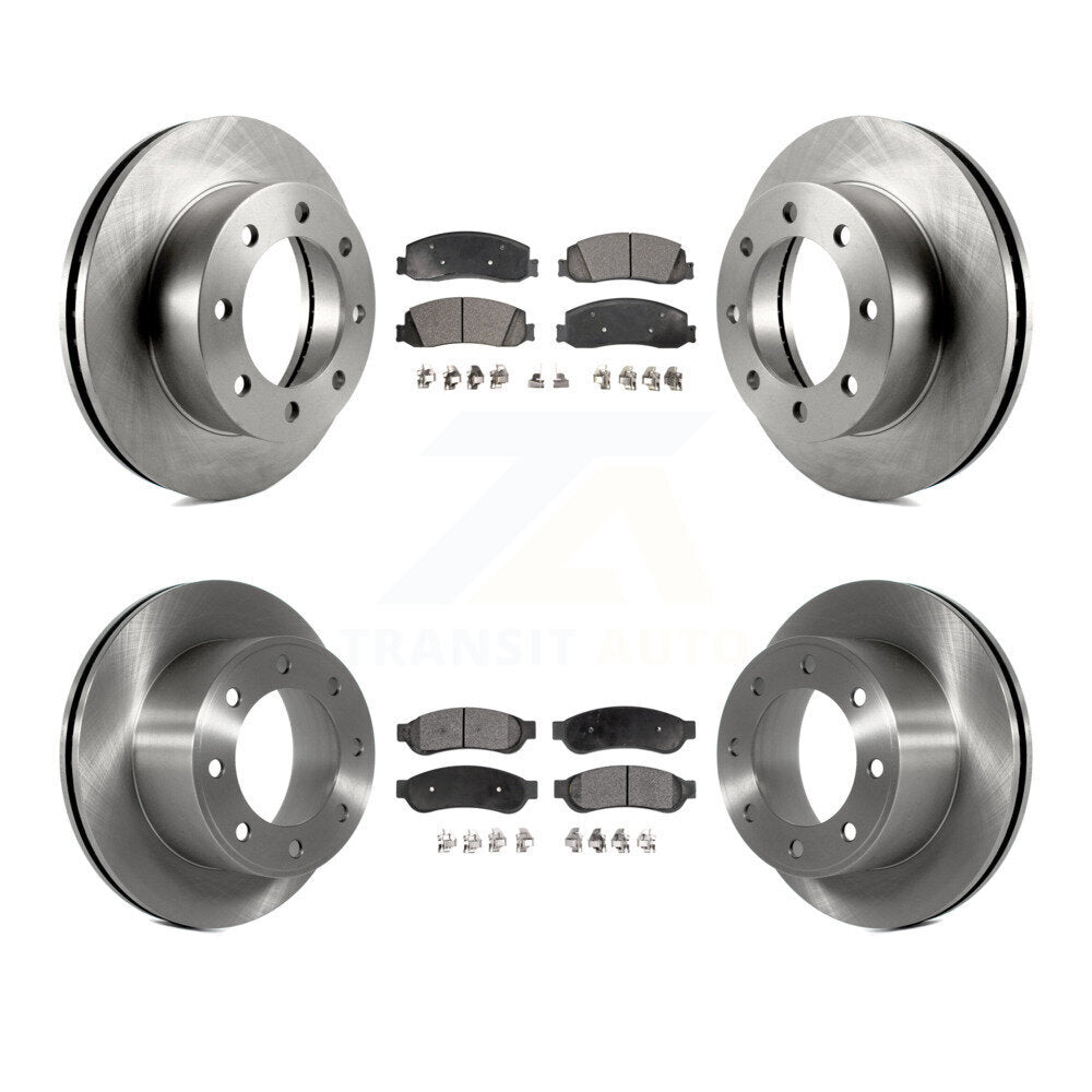 Kit de plaquettes semi-métalliques de Rotor de frein avant et arrière, pour Ford F-350 Super Duty F-250 4W