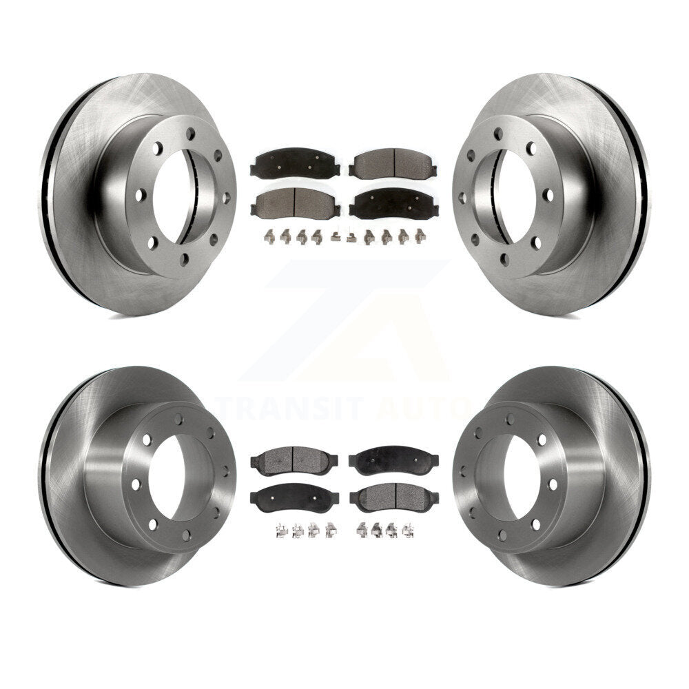 Kit de plaquettes semi-métalliques de Rotor de frein avant et arrière, pour Ford F-250 Super Duty F-350 4W