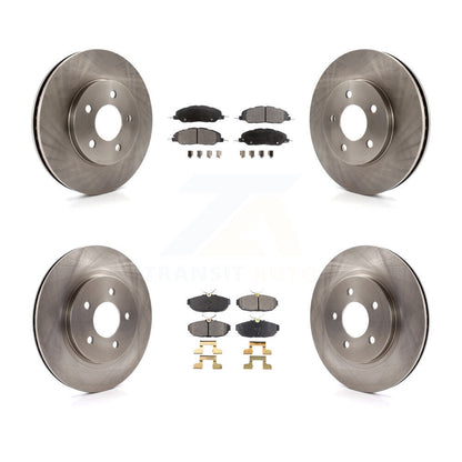 Kit de rotor de frein avant et arrière et plaquettes semi-métalliques pour Ford Mustang Bas 2005-2010