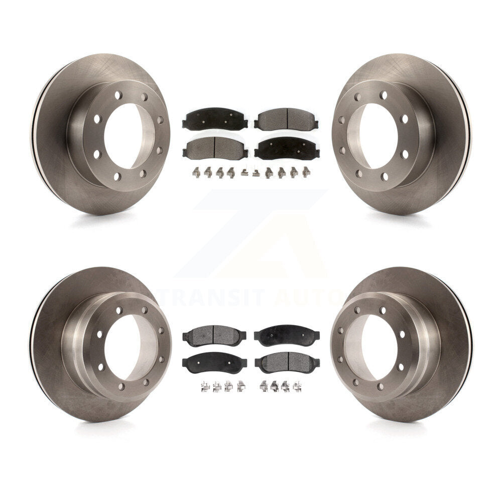 Kit de plaquettes de frein semi-métalliques pour rotors de frein avant et arrière, pour Ford F-350 Super Duty 4W 2011
