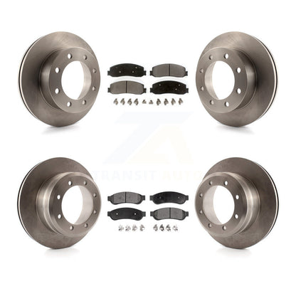 Kit de plaquettes de frein semi-métalliques pour rotors de frein avant et arrière, pour Ford F-350 Super Duty 4W 2011