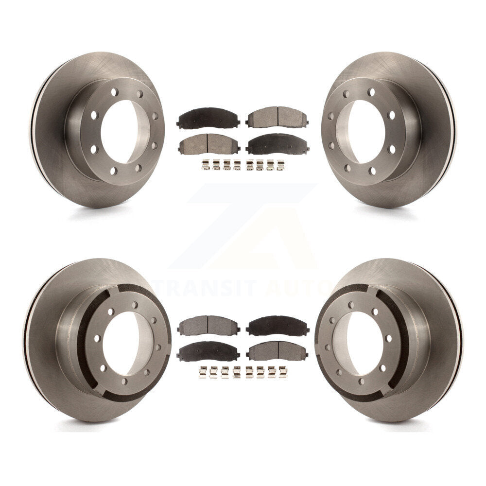 Kit de plaquettes de frein semi-métalliques pour rotors de frein avant et arrière, pour Ford F-350 Super Duty 4W 2013