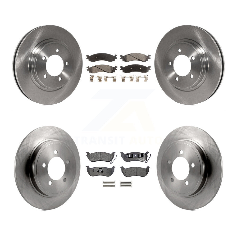Kit de rotor de frein à disque avant et arrière et plaquettes semi-métalliques pour Ford Explorer Sport Tra